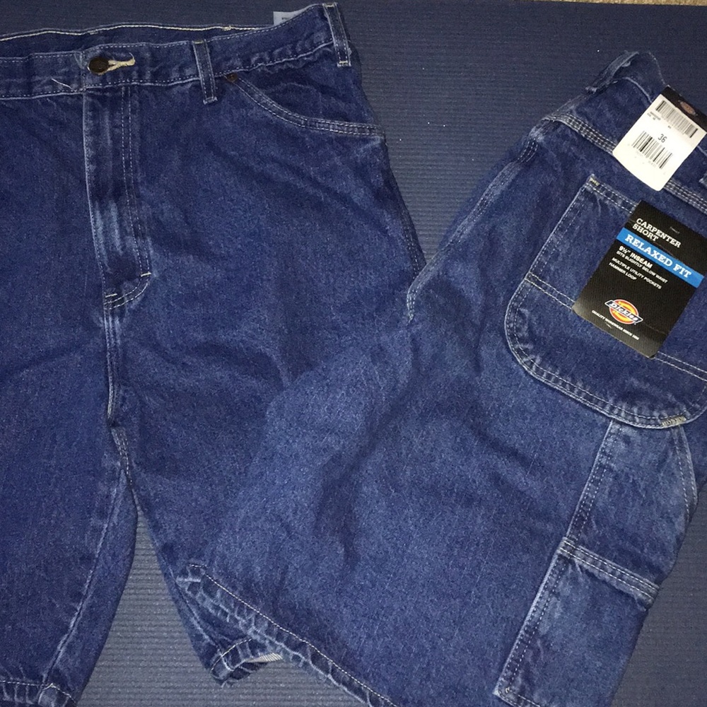Men's Dickies Carpenter Shorts Denim Size 36